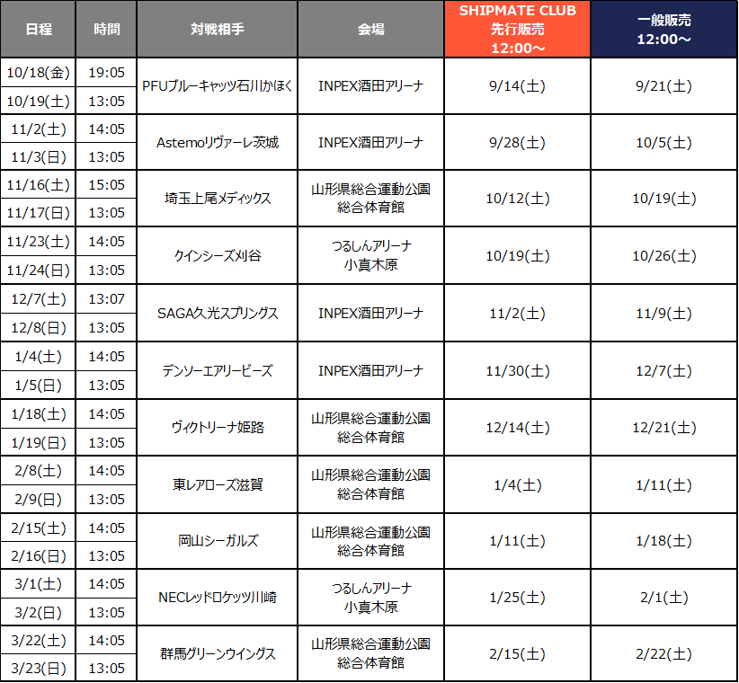 TICKET - アランマーレ山形バレーボールチーム公式サイト